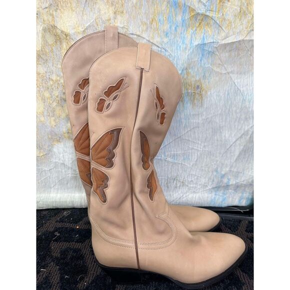 Free People Jeffrey Campbell Mariposa Tall Western Boots - Picture 4 of 8